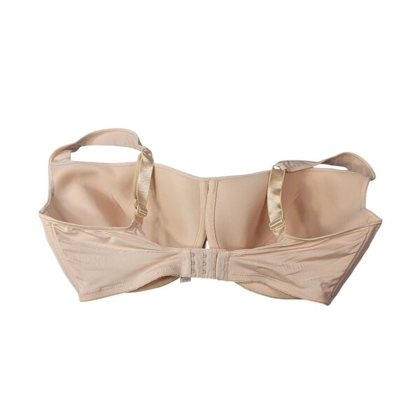 Bali Wide Strap Bra Tan 42DD Seamless Adj Full Coverage Underwire 3710 READ - Picture 4 of 13